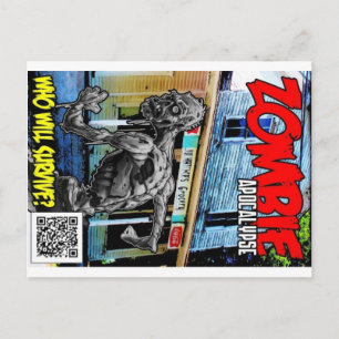 Postal Cubierta Zombie Apocalypse