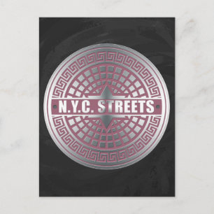 Postal Cubiertas de agujeros NYC