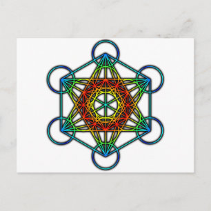 Postal Cubo de Metatron (Color 1)