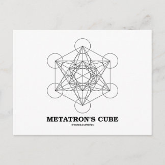Postal Cubo de Metatrón (Geometría Sagrada)