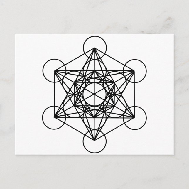 Postal Cubo Metatron (Anverso)