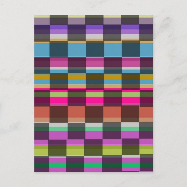 Postal Cubos de colores (Anverso)