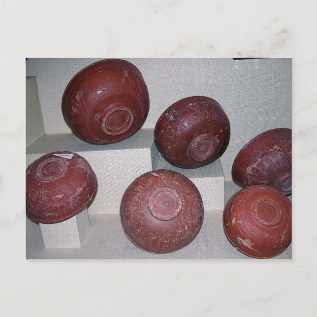 Postal Cubos de dragón, c.150 a.C. (cerámica) (Anverso)