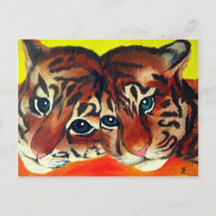 Postal Cubos de tigre