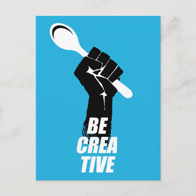 Postal Cuchara De Cocina Para Chef Creativo (Anverso)