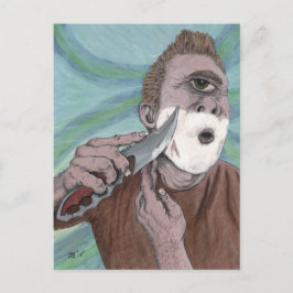 Postal Cuchillo griego con posta de arte de fantasía