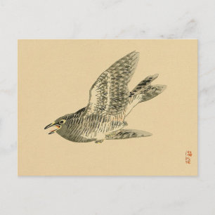 Postal Cuckoo (arte japonés) (de Kono Bairei)