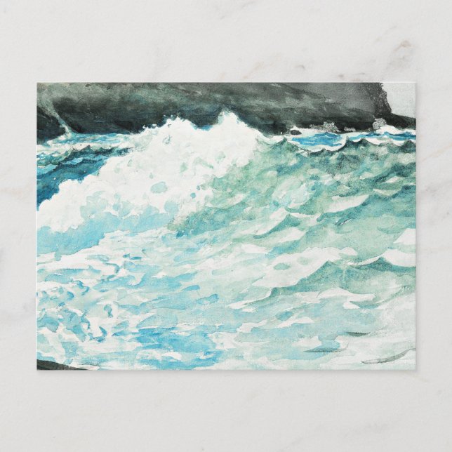 Postal Cuello de uva, pintura de arte fino de Winslow Hom (Anverso)