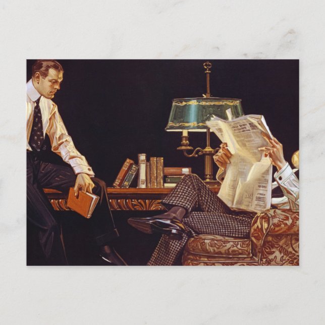 Postal Cuellos de camisa Arrow, anuncio americano, 1914 (Anverso)