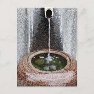 Postal cuenca de agua de japón