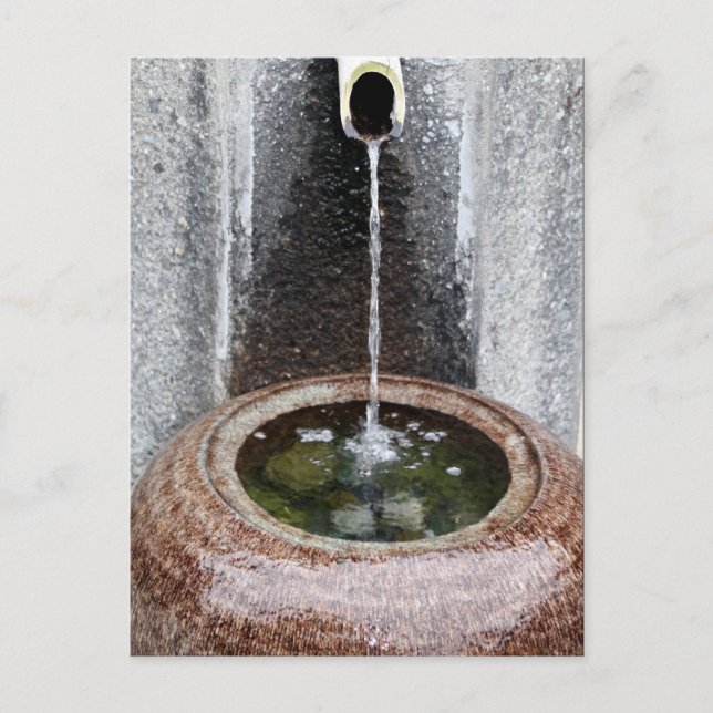 Postal cuenca de agua de japón (Anverso)