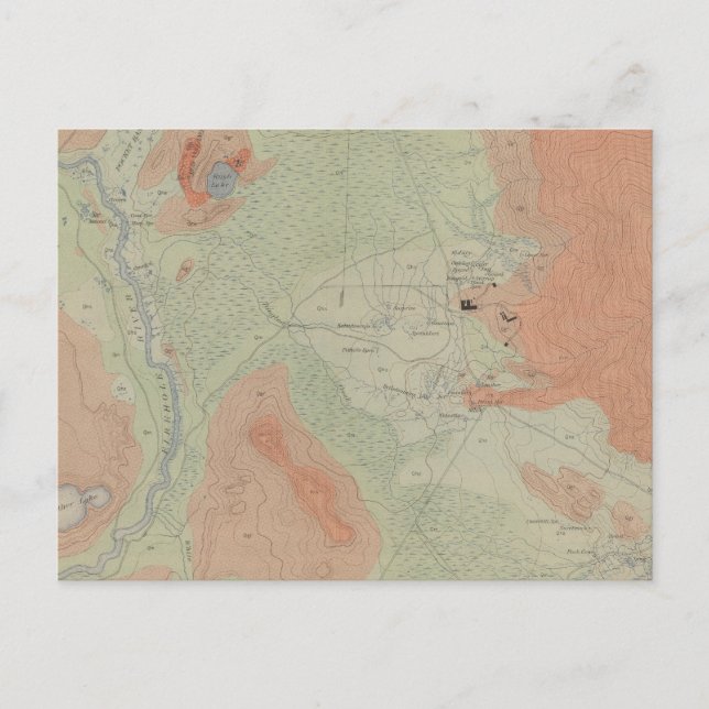 Postal Cuenca de Firehole Geyser (Anverso)