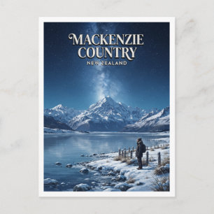 Postal Cuenca de Mackenzie y Twizel de Aoraki/Mount Cook