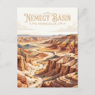 Postal Cuenca de Nemegt Mongolia