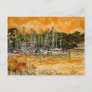 Postal Cuenca de Yates Anchorage Marina Melbourne Florida