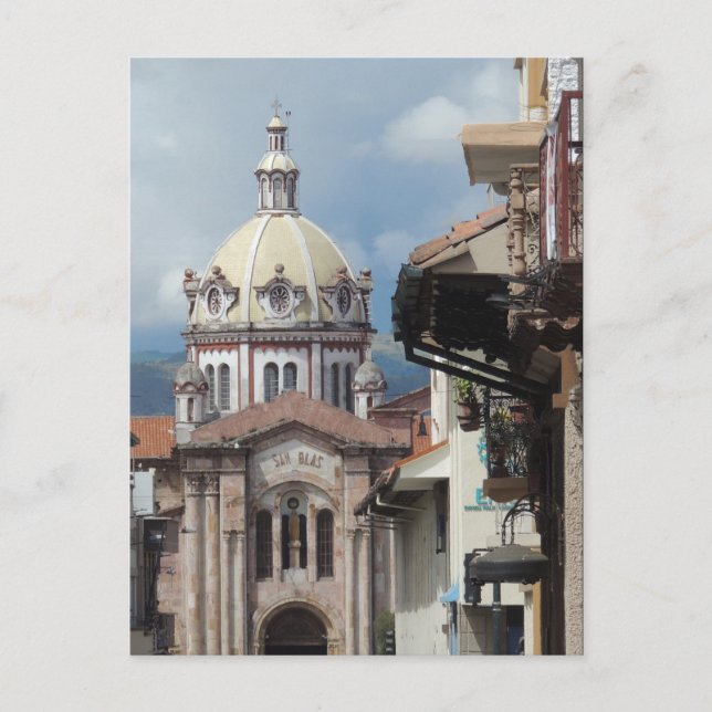 Postal Cuenca Ecuador - Iglesia de San Blas (Anverso)