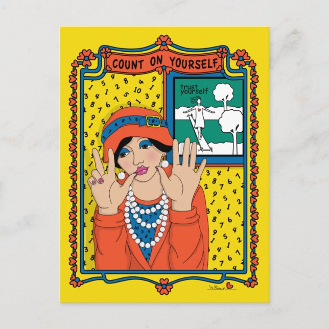 Postal Cuenta Con Tu Propia_B_ Postcard (Anverso)