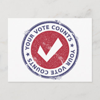 Postal cuenta de votos