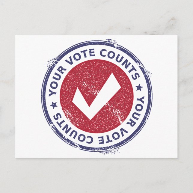 Postal cuenta de votos (Anverso)