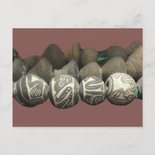 Postal Cuentas de museo de Ecuador