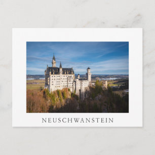 Postal Cuento de hadas Castillo de Neuschwanstein en Alem