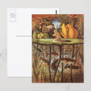 Postal Cuento de hadas vintage Thumbelina, Eleanor Vere B