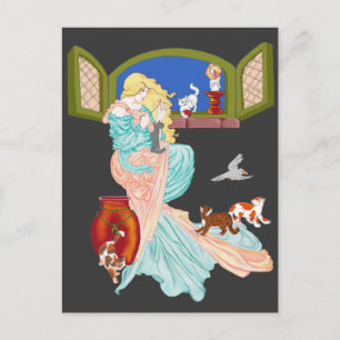 Postal Cuentos de gatos gatos gatitos