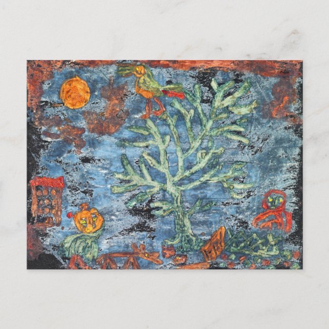 Postal Cuentos de hadas del norte de Paul Klee - Arte mod (Anverso)