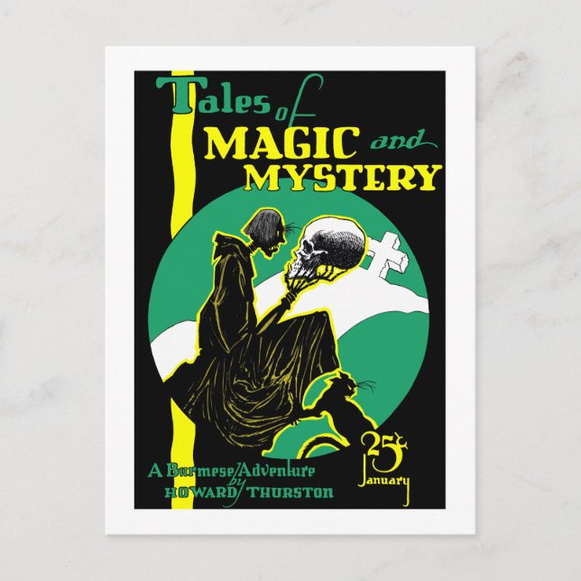 Postal Cuentos de magia y misterio (enero de 1928) (Anverso)