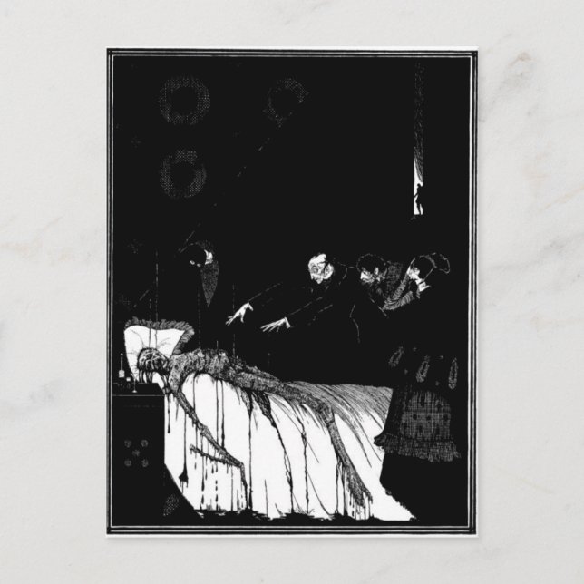 Postal Cuentos de misterio e imaginación de Poe (Anverso)