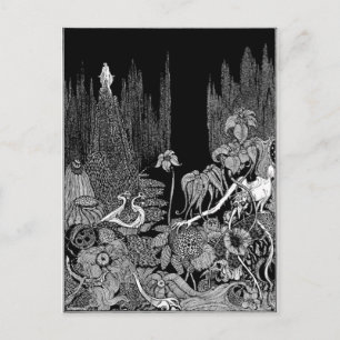 Postal Cuentos de misterio e imaginación de Poe