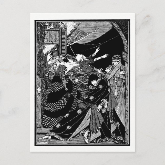 Postal Cuentos de misterio e imaginación de Poe (Anverso)