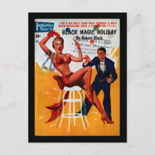 Postal Cuentos imaginativos - Arte Pulp 1955.1