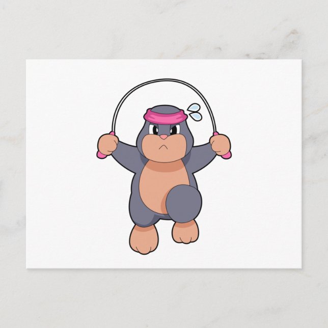 Postal Cuerda de Fitness de Topo (Anverso)