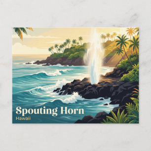 Postal Cuerno Brotante, Poipu, Hawái, EE. UU.