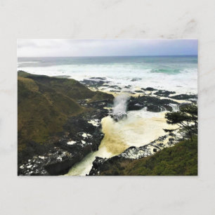 Postal Cuerno de spouting, Cabo Perpetua, Costa de Oregón