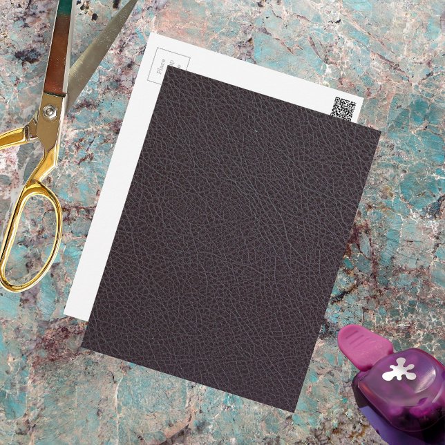 Postal Cuero de imitación marrón industrial (Subido por el creador)