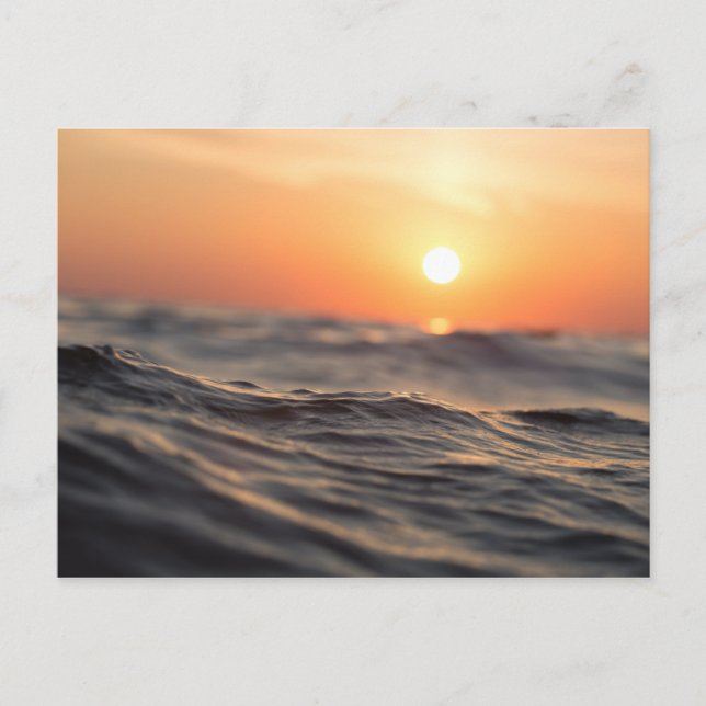 Postal Cuerpo de agua durante la hora dorada (Anverso)