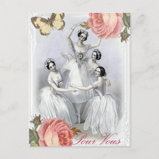 Postal Cuerpo de ballet (Anverso)