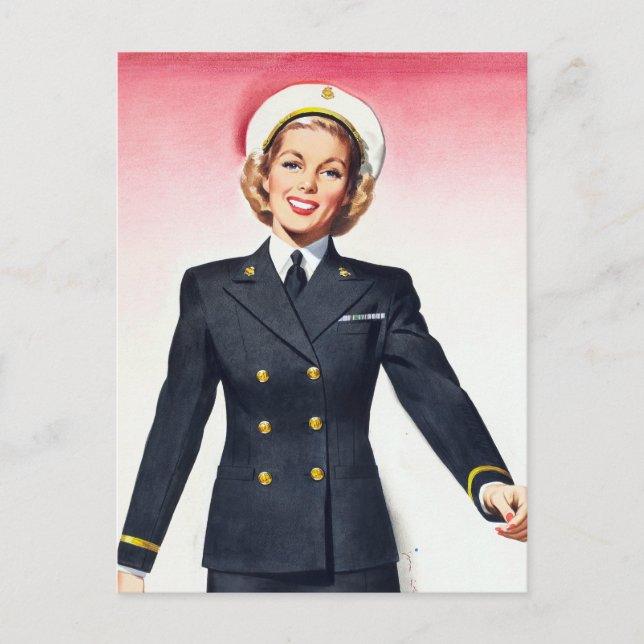 Postal Cuerpo de Enfermeras de la Marina de Guerra Mundia (Anverso)