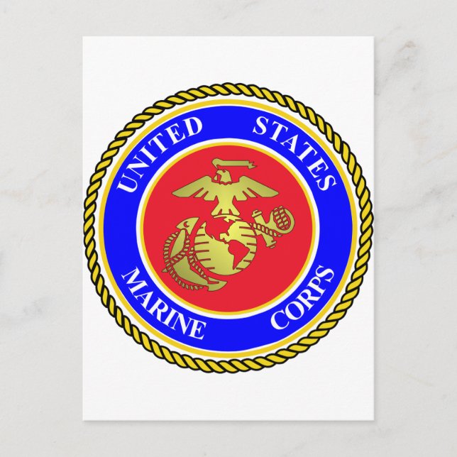 Postal Cuerpo de Marines de los Estados Unidos (Anverso)
