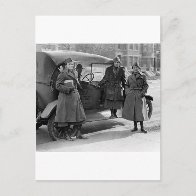 Postal Cuerpo de Radio de Mujeres: 1919 (Anverso)