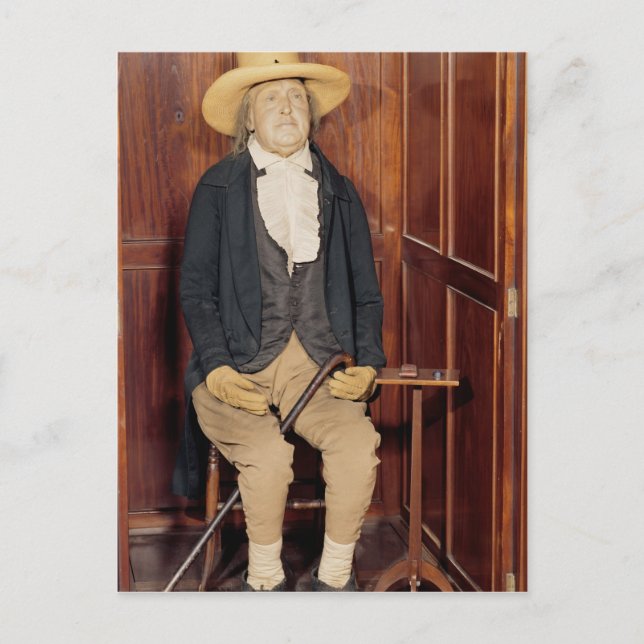 Postal Cuerpo embalsamado de Jeremy Bentham (Anverso)