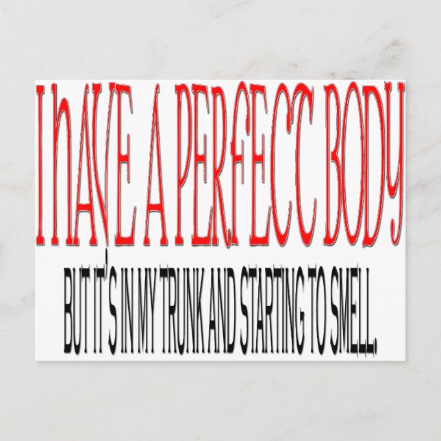 Postal Cuerpo perfecto (Anverso)