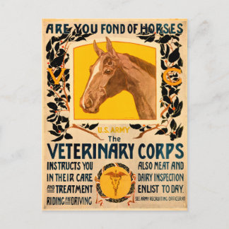 Postal Cuerpo Veterinario