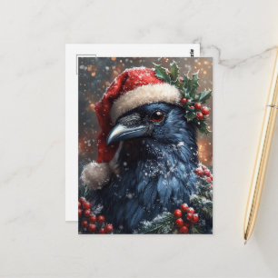 Postal Cuervo de Navidad