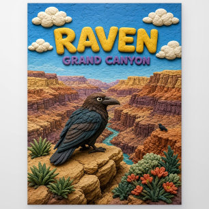 Postal Cuervo Gran Cañón Moderno KlayKoo