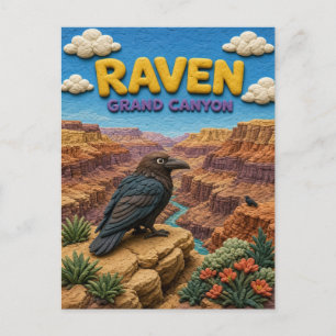 Postal Cuervo Gran Cañón Moderno KlayKoo