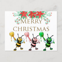 Cuesta Abejas Oro Feliz Navidad