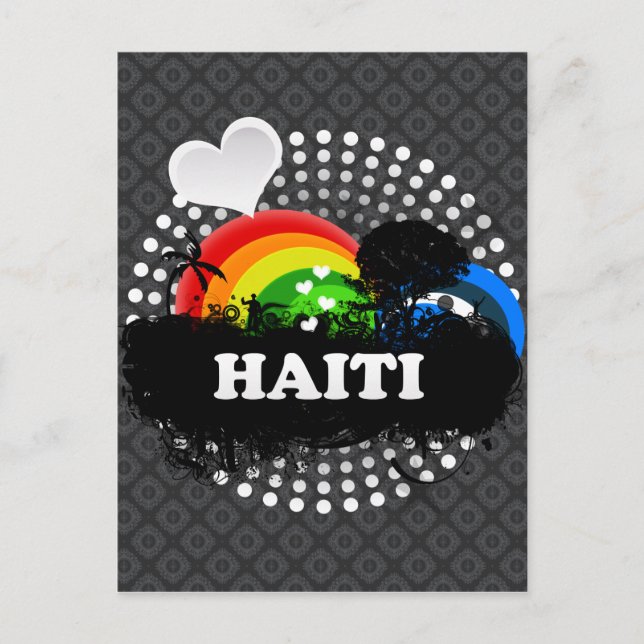 Postal Cuesta Fruity Haiti (Anverso)